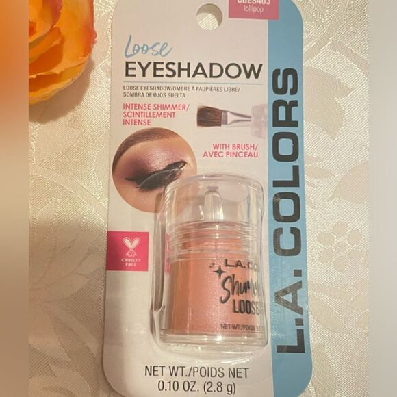 🛍️L.A.COLORS Loose Eyeshadow Shimmering honey Suckle CBES401  0.10OZ. (2.8g)💥 - Picture 2 of 8